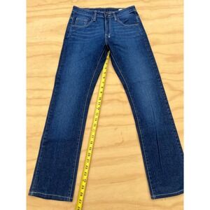 18th Amendment Lollobrigida Straight Leg Jeans Dark Wash Indigo Star Detail 28